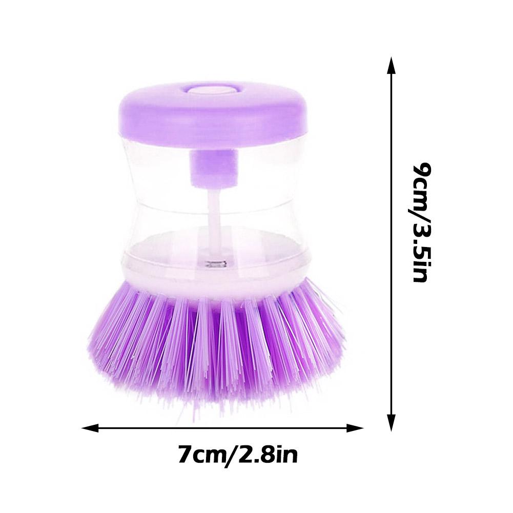 washing pan brush with automatic Soap Liquid Dispenser Household Cleaning Accessories